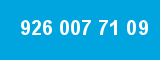 926 007 71 09
